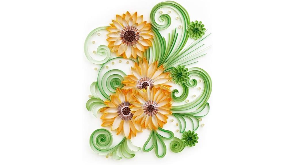 beginner sunflower quilling kit
