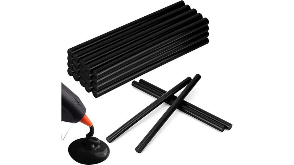 black hot glue sticks pack