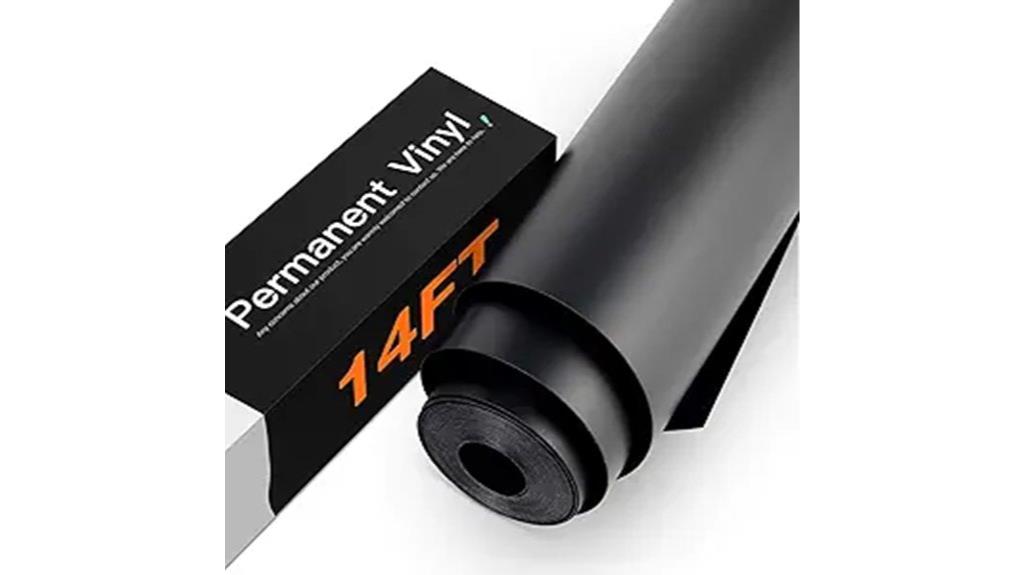 black vinyl roll 12x14