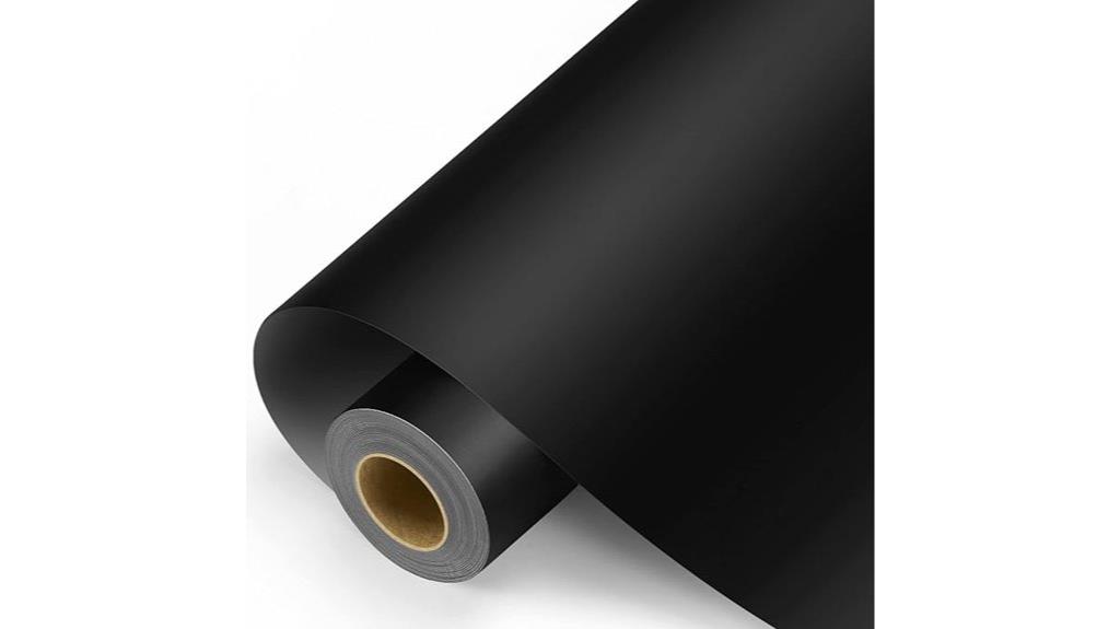black vinyl roll waterproof