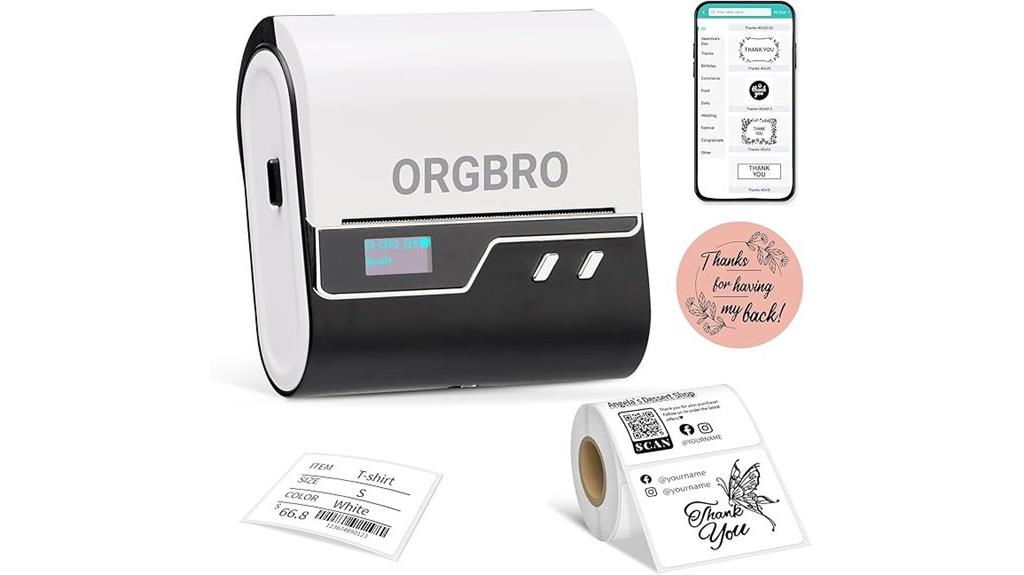 bluetooth label printer