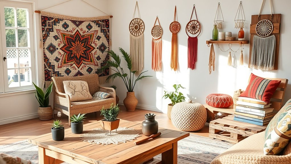 boho chic home crafts