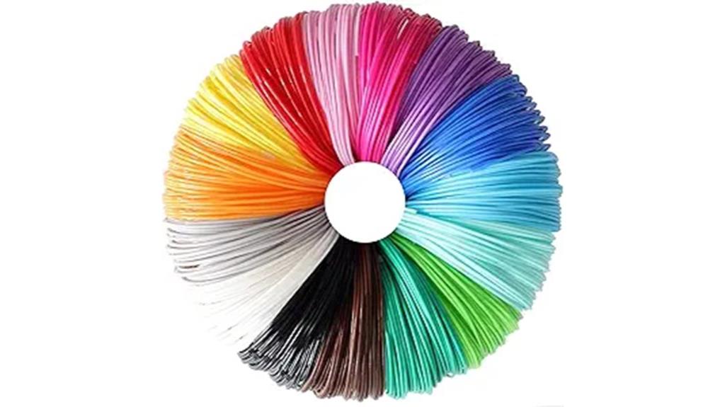 bright 15 color 3d filament