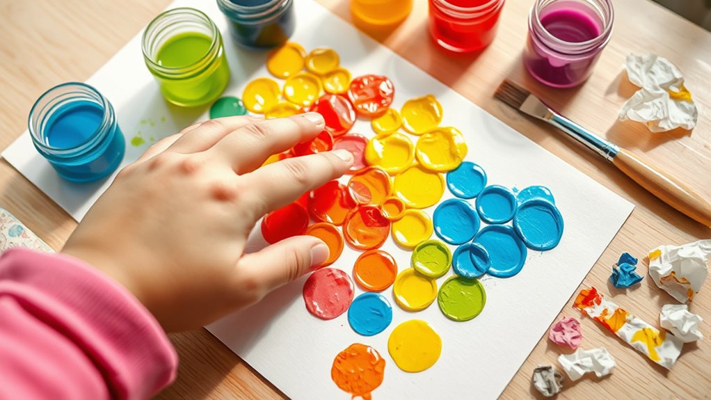 bubble wrap stamping fun