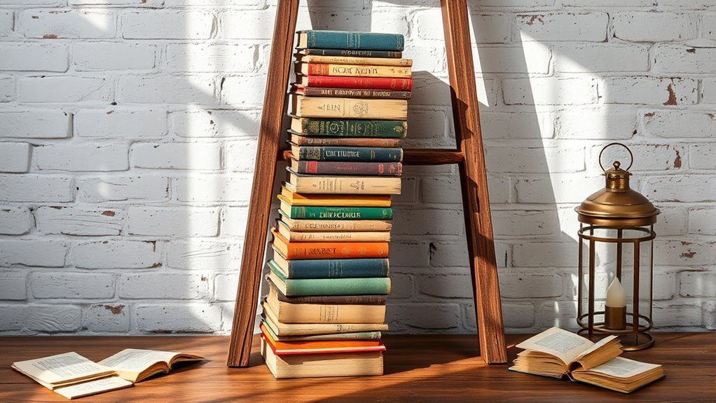 build rustic book ladder