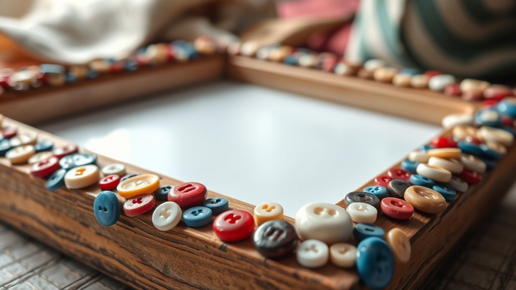 button accents enhance decor