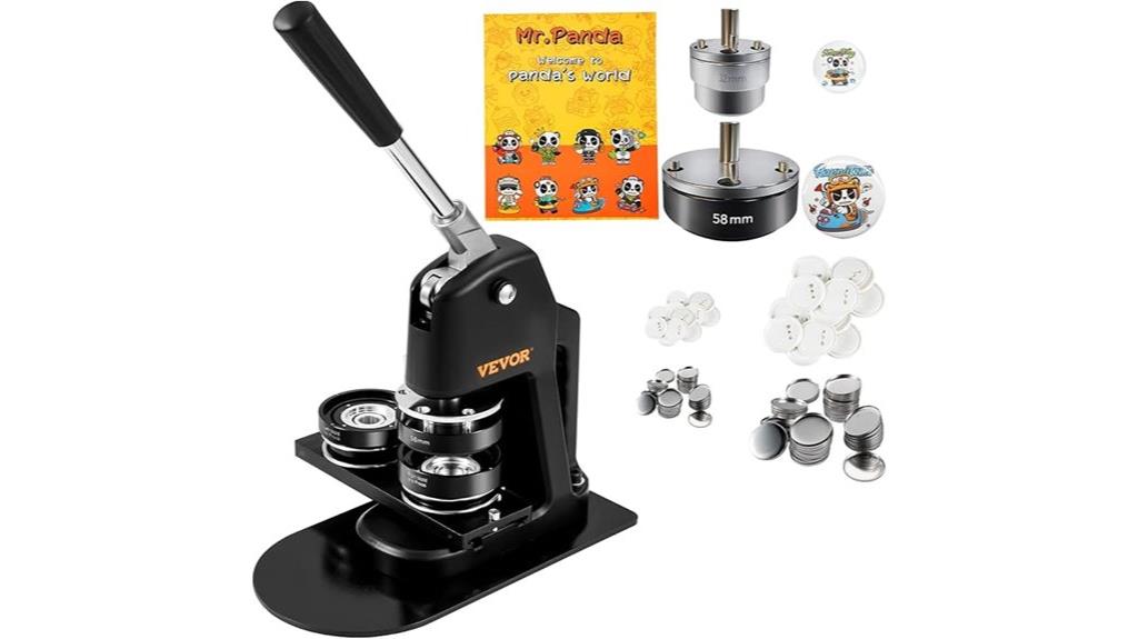 button making equipment supplies