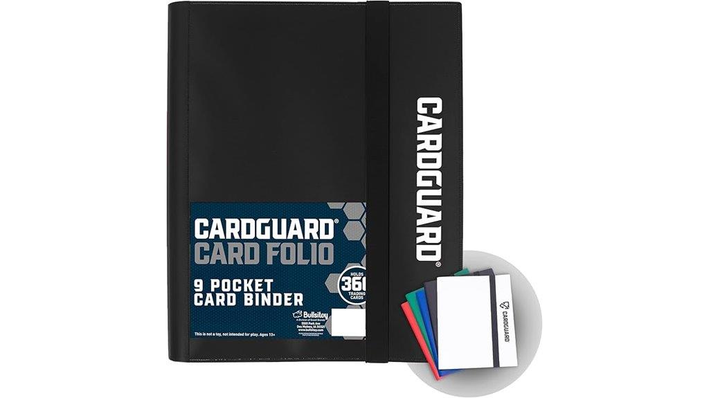card binder with 9 pockets