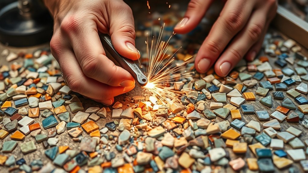 careful cutting and shaping