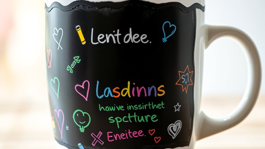 chalkboard mug customization