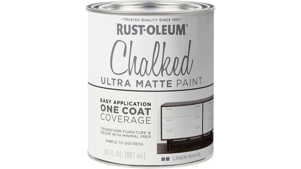 chalked matte linen white