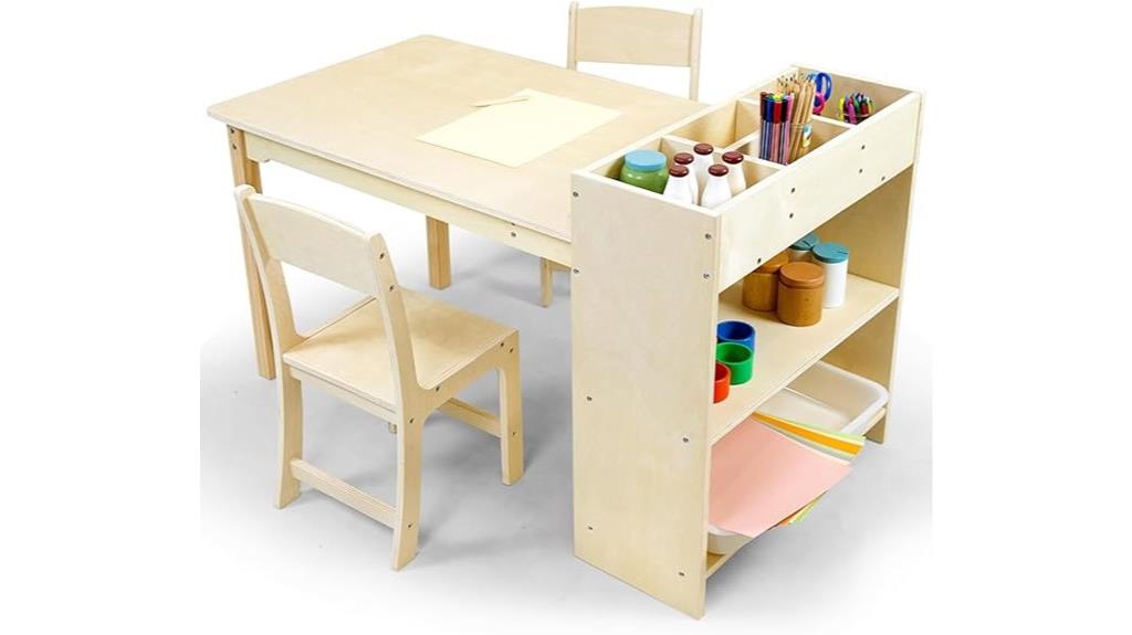 children s art desk set