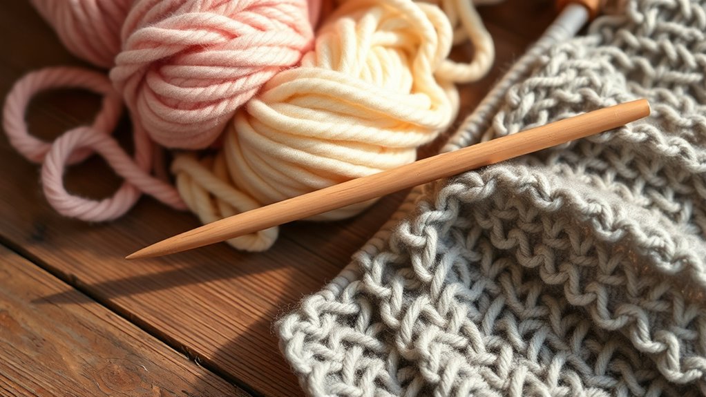 choose appropriate yarn needles