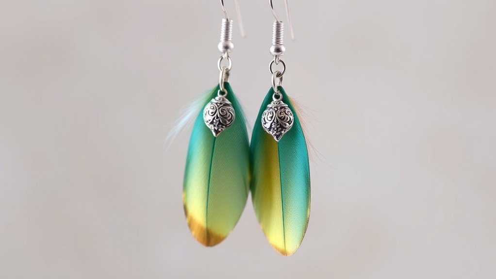 choose feathers and charms