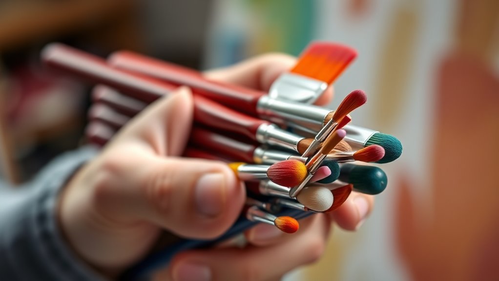 choosing quality acrylic brushes