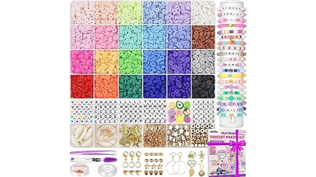 clay beads bracelet kit