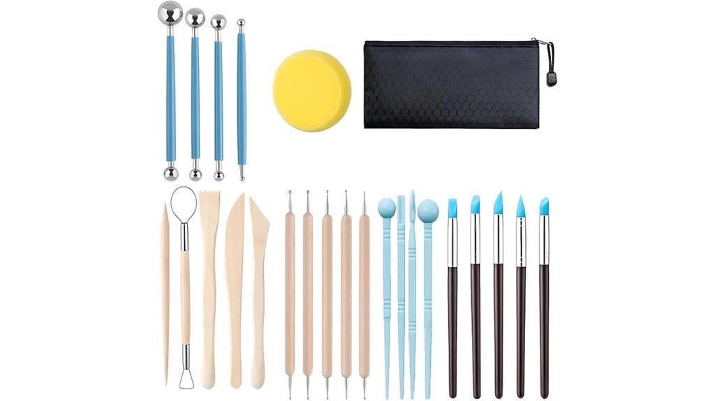 clay sculpting tool set