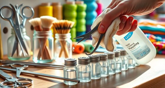 clean maintain crafting tools