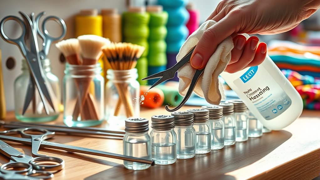 clean maintain crafting tools