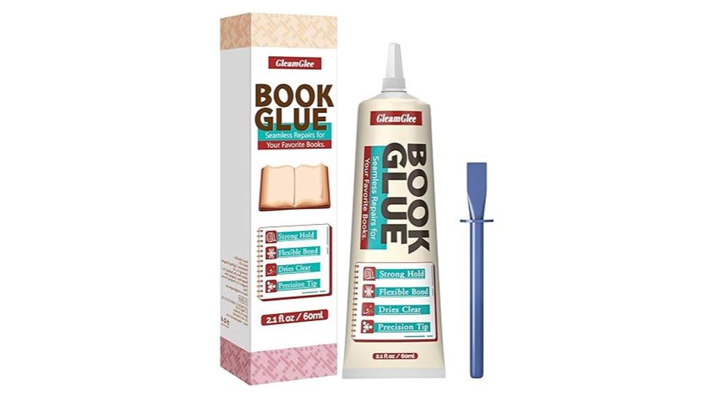 clear flexible book glue