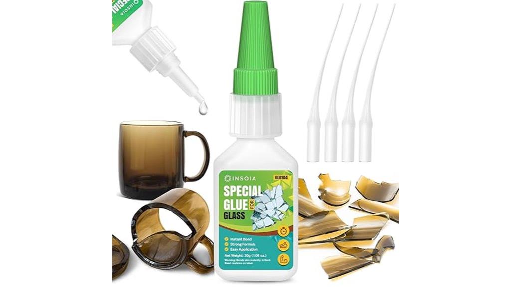 clear glass repair glue
