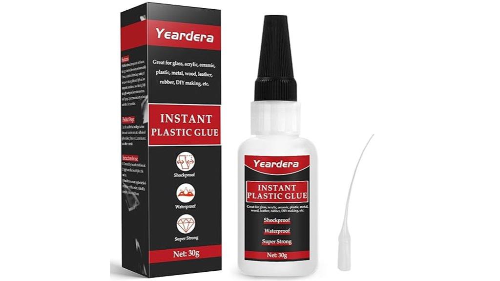 clear high strength plastic glue