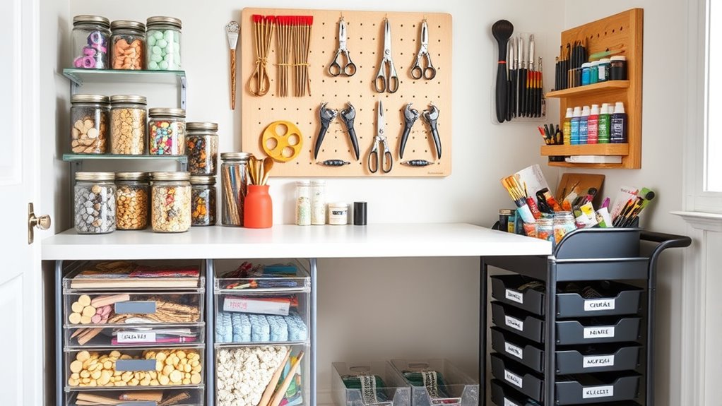 clear organized accessible storage