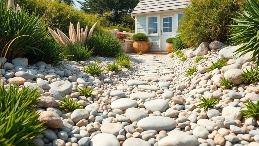 coastal pebble pathway design