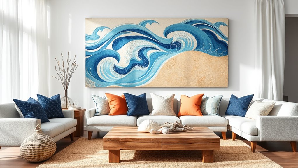coastal stencil art ideas
