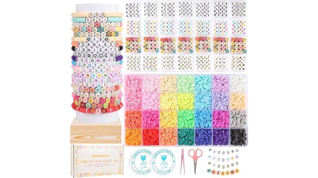 colorful bead friendship kit