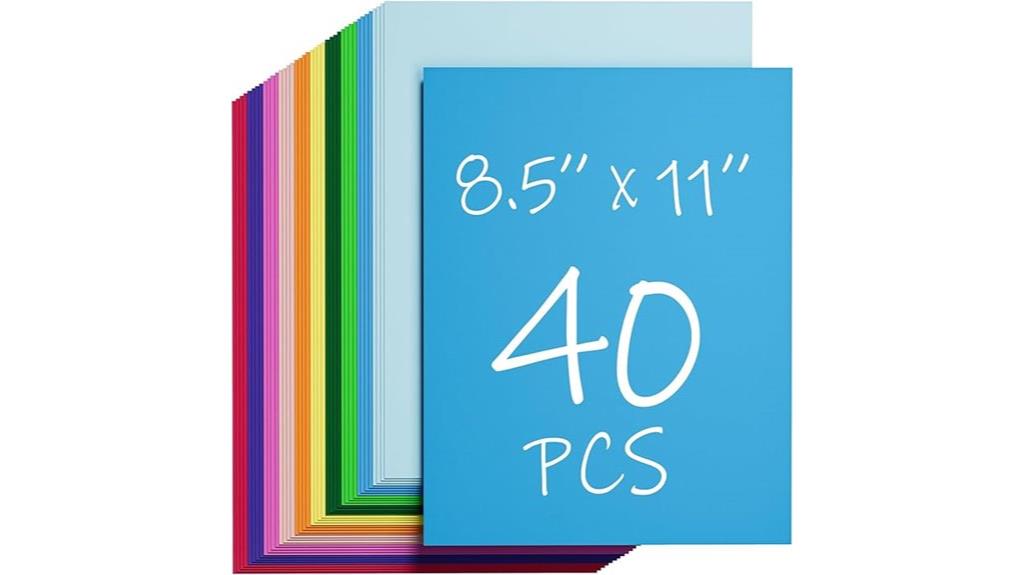 colorful crafting cardstock pack