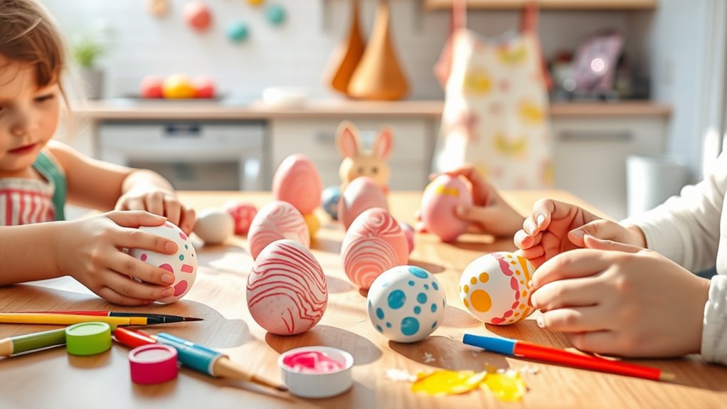 colorful easter egg decoration