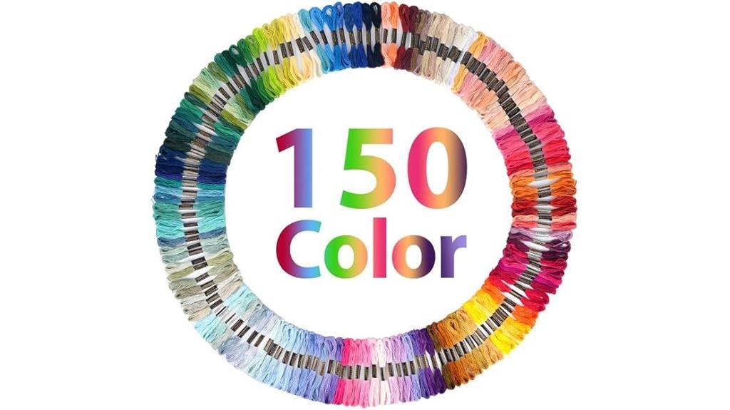 colorful embroidery floss set