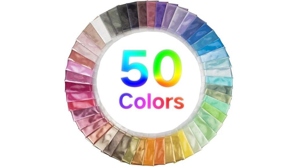 colorful epoxy mica set