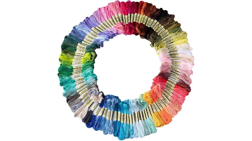 colorful friendship bracelet threads