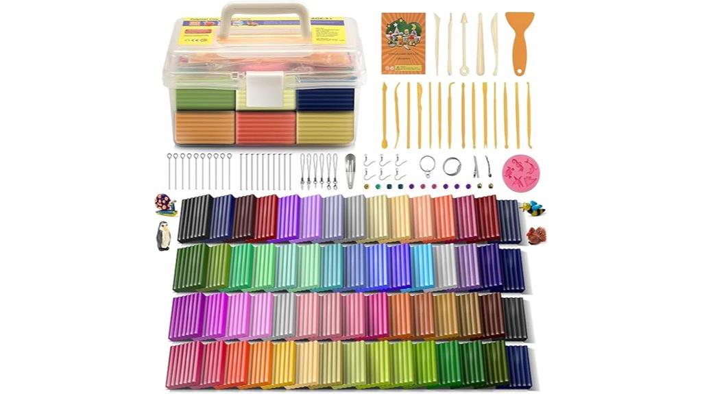 colorful modeling clay set