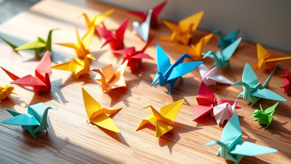colorful origami animal crafts