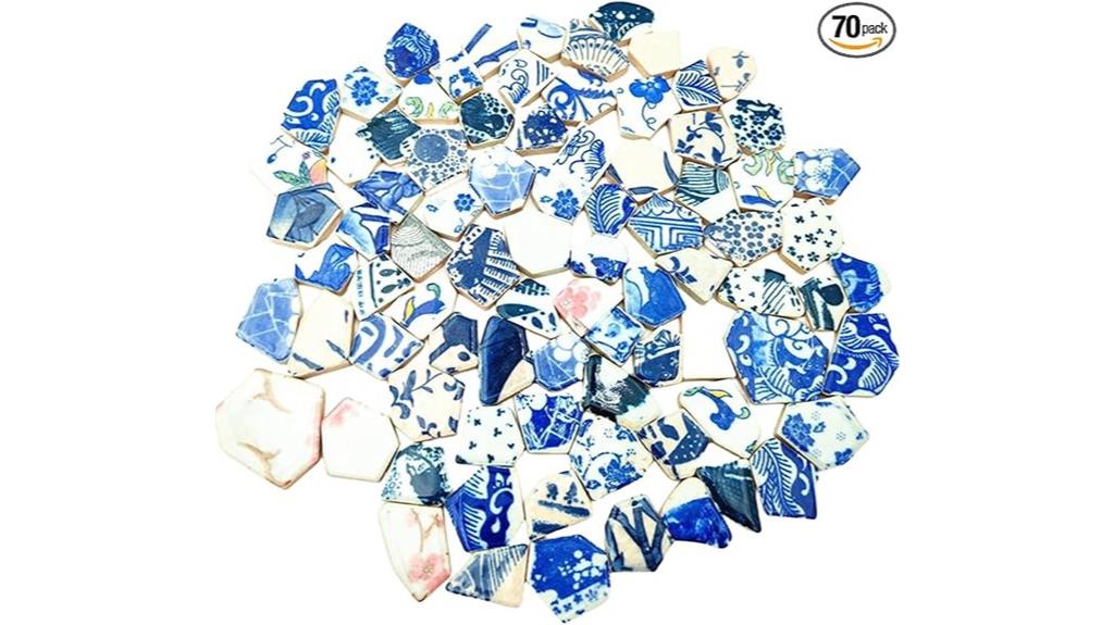 colorful porcelain mosaic tiles
