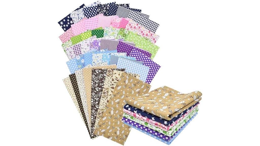colorful quilting fabric squares