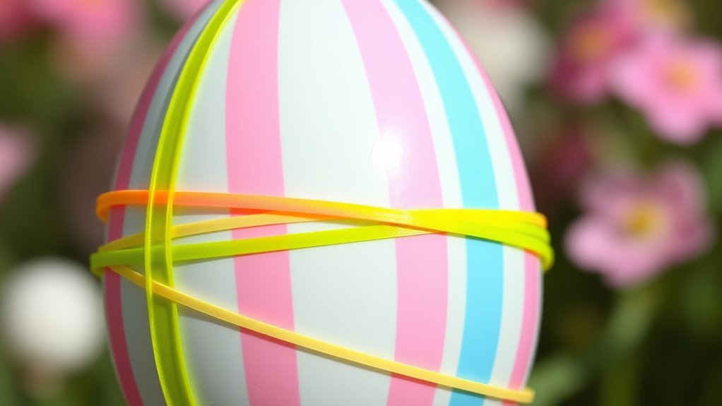 colorful rubber band decorating