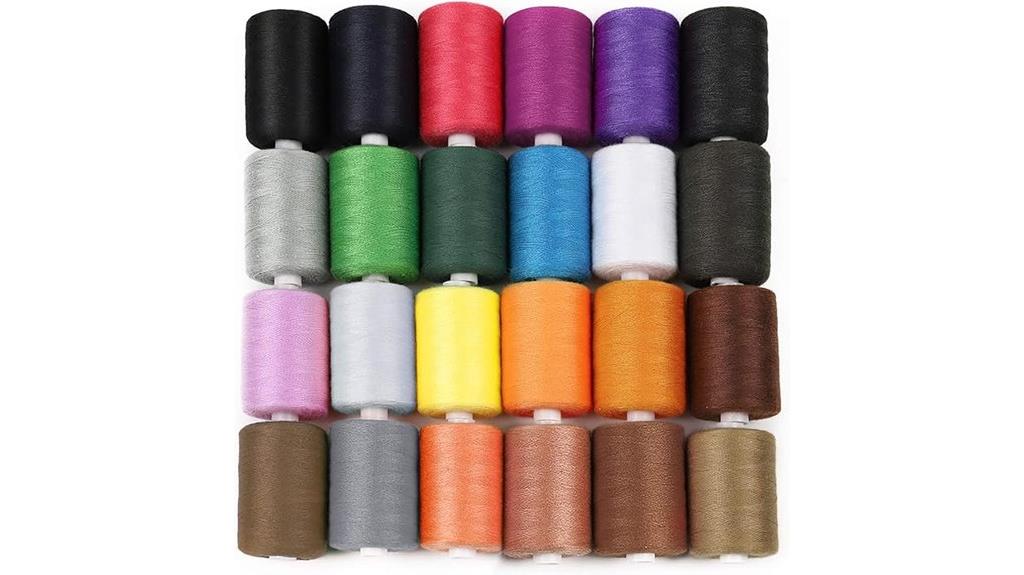 colorful sewing thread set