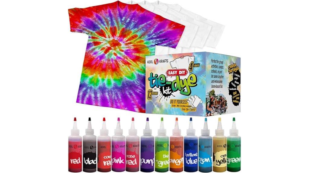 colorful tie dye set