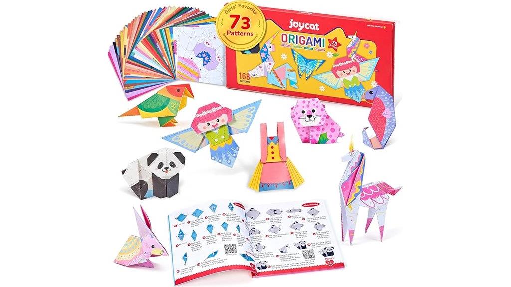 colorful unicorn origami kit