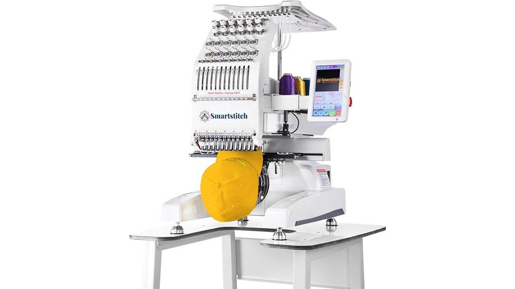 compact 12 needle embroidery machine