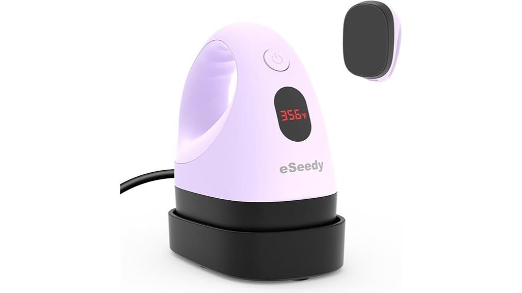 compact heat press with settings