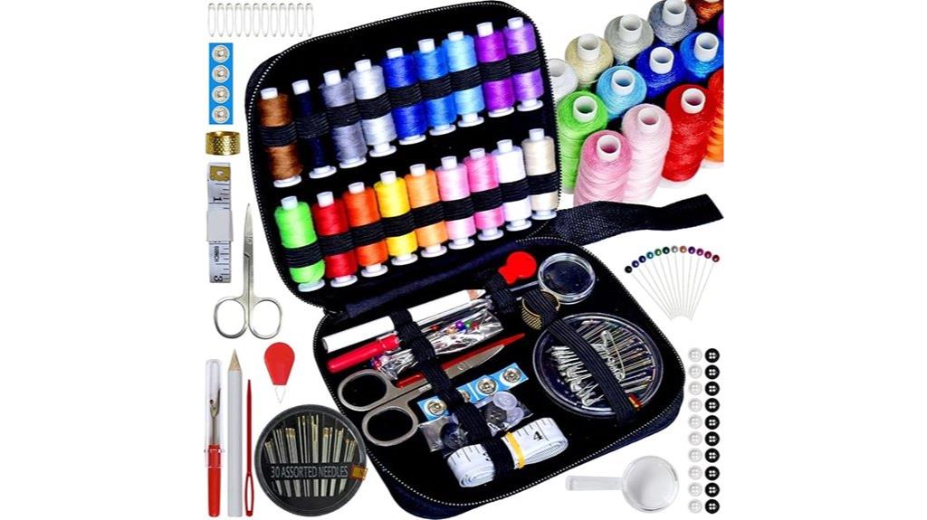 compact travel sewing kit