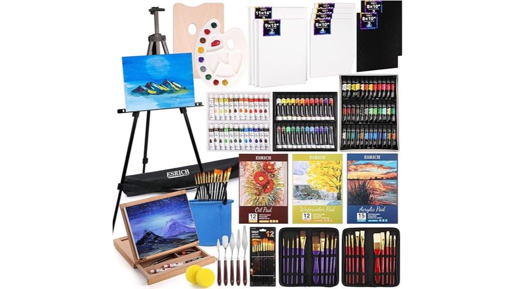 complete 141 piece painting kit