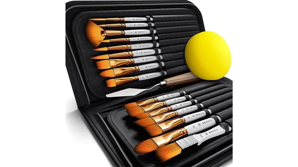 complete 18 piece brush set
