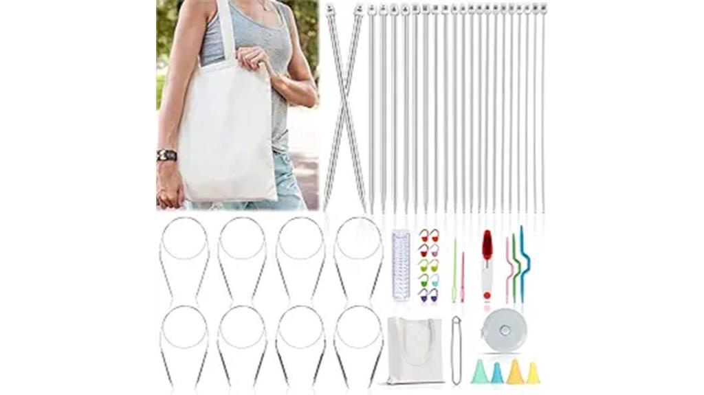 complete 31 piece knitting set