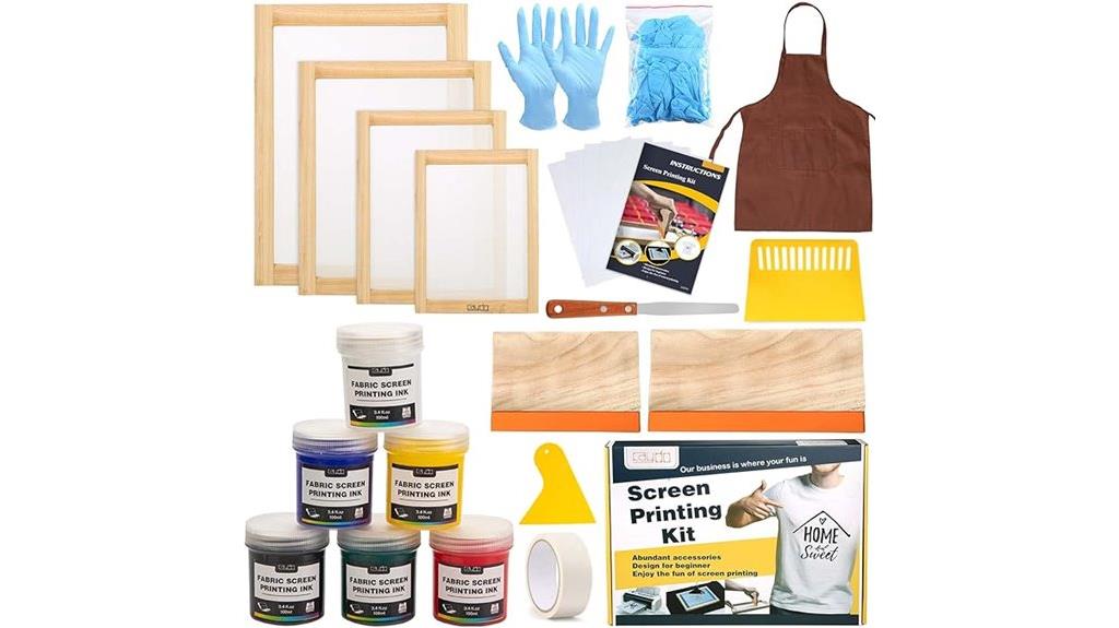 complete 38 piece screen printing kit